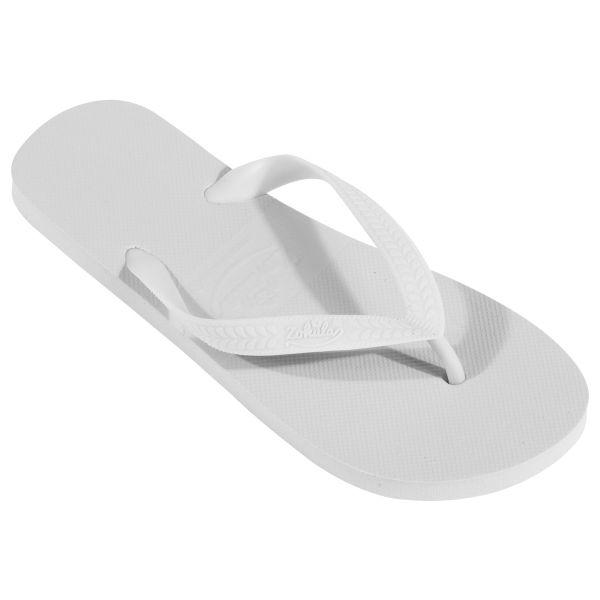 Zohula white flip flops deals
