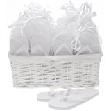 white flip flops luxury wedding pack