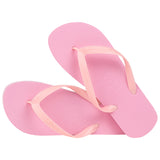 rose colour flip flops