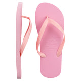 baby pink flip flops