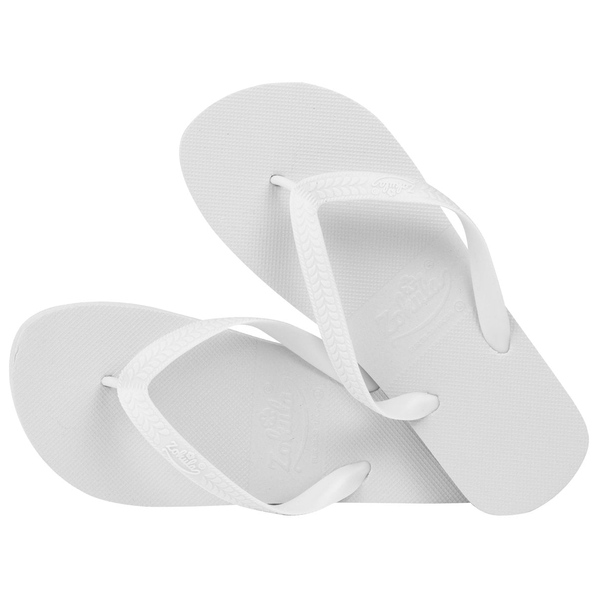 All white flip flops 2025