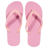 baby pink flip flops