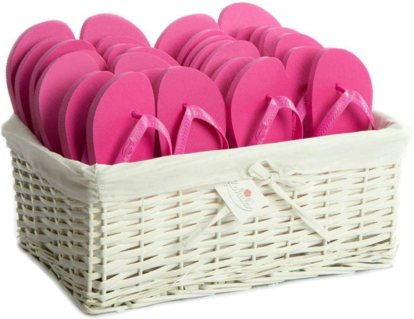 Zohula * Hot Pink * Originals Party Pack - 20 Pairs - Wedding Flip Flops